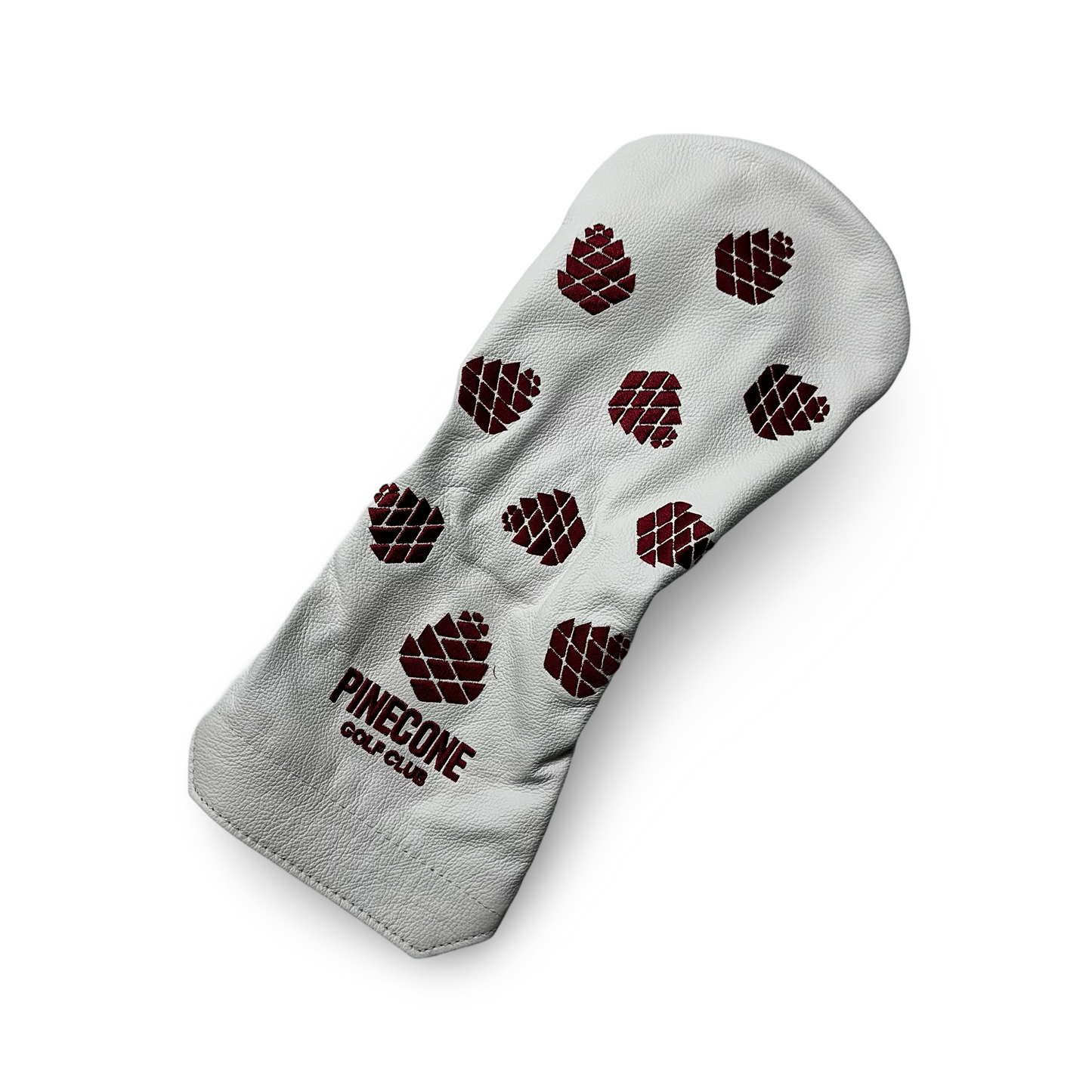 DRIVER HEADCOVER (WHITE/MAROON)