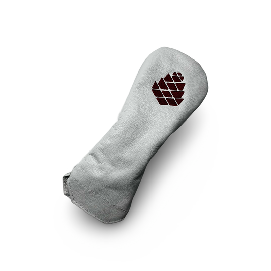 UTILITY HEADCOVER (WHITE/MAROON)